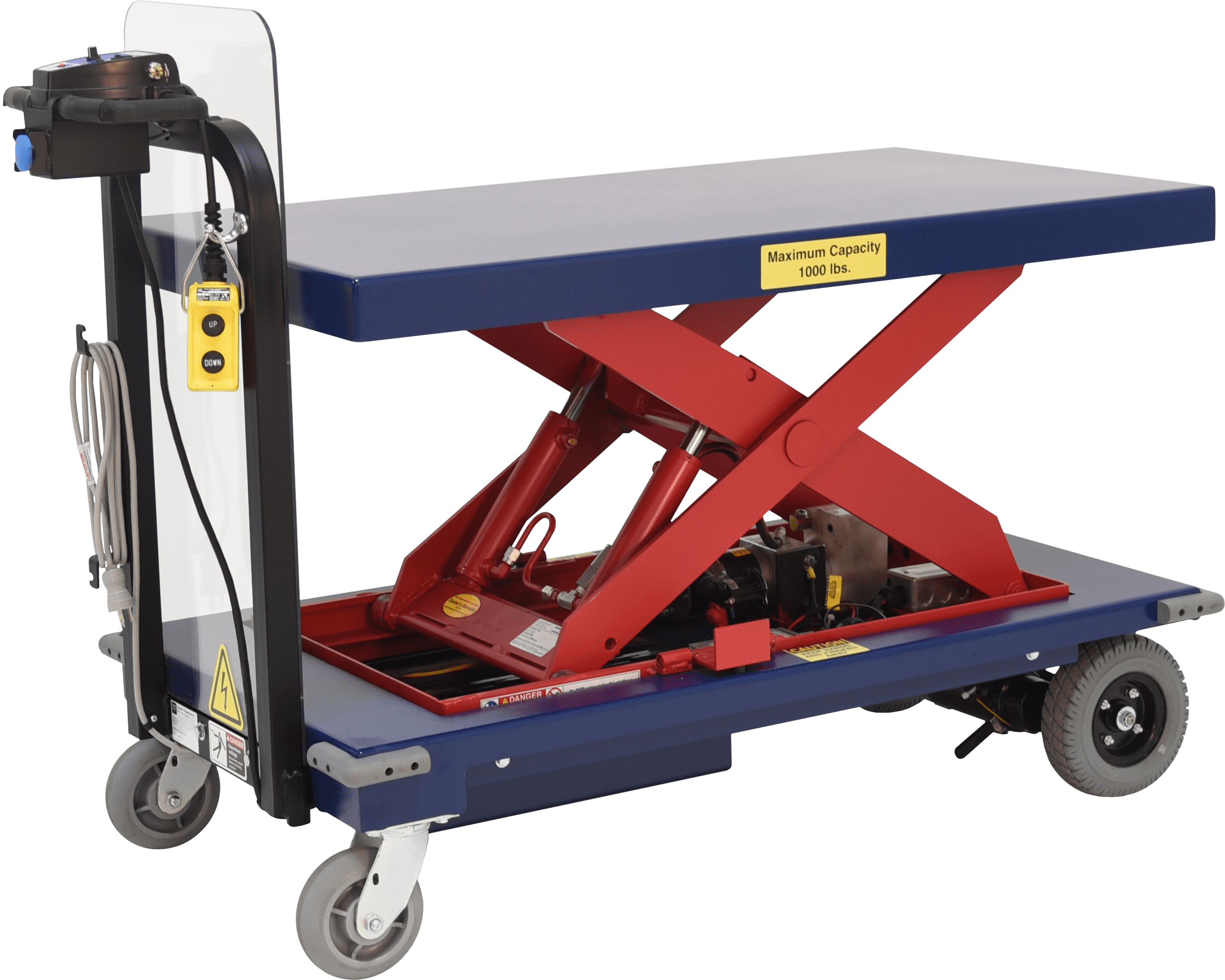 Cart with Lift Table Angled min