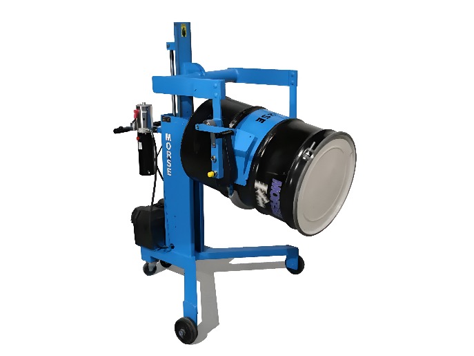 Upscaled Drum Palletizer with a Geared Tilt 1